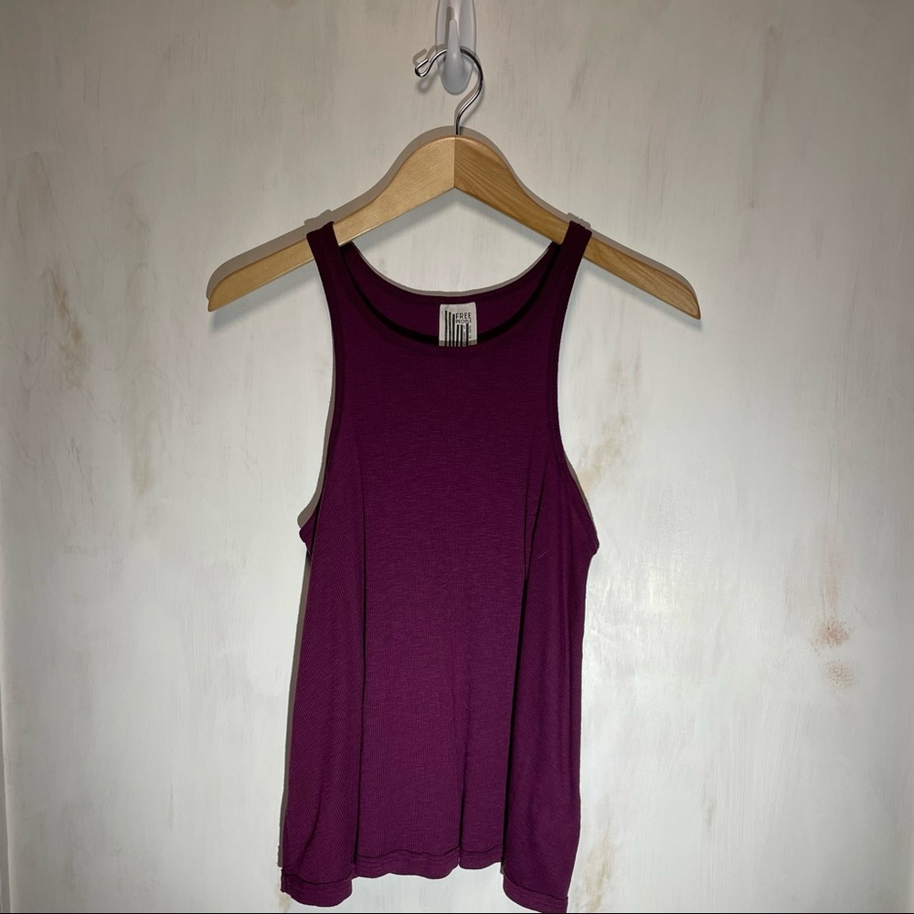 Free People Purple Racer Back Tank